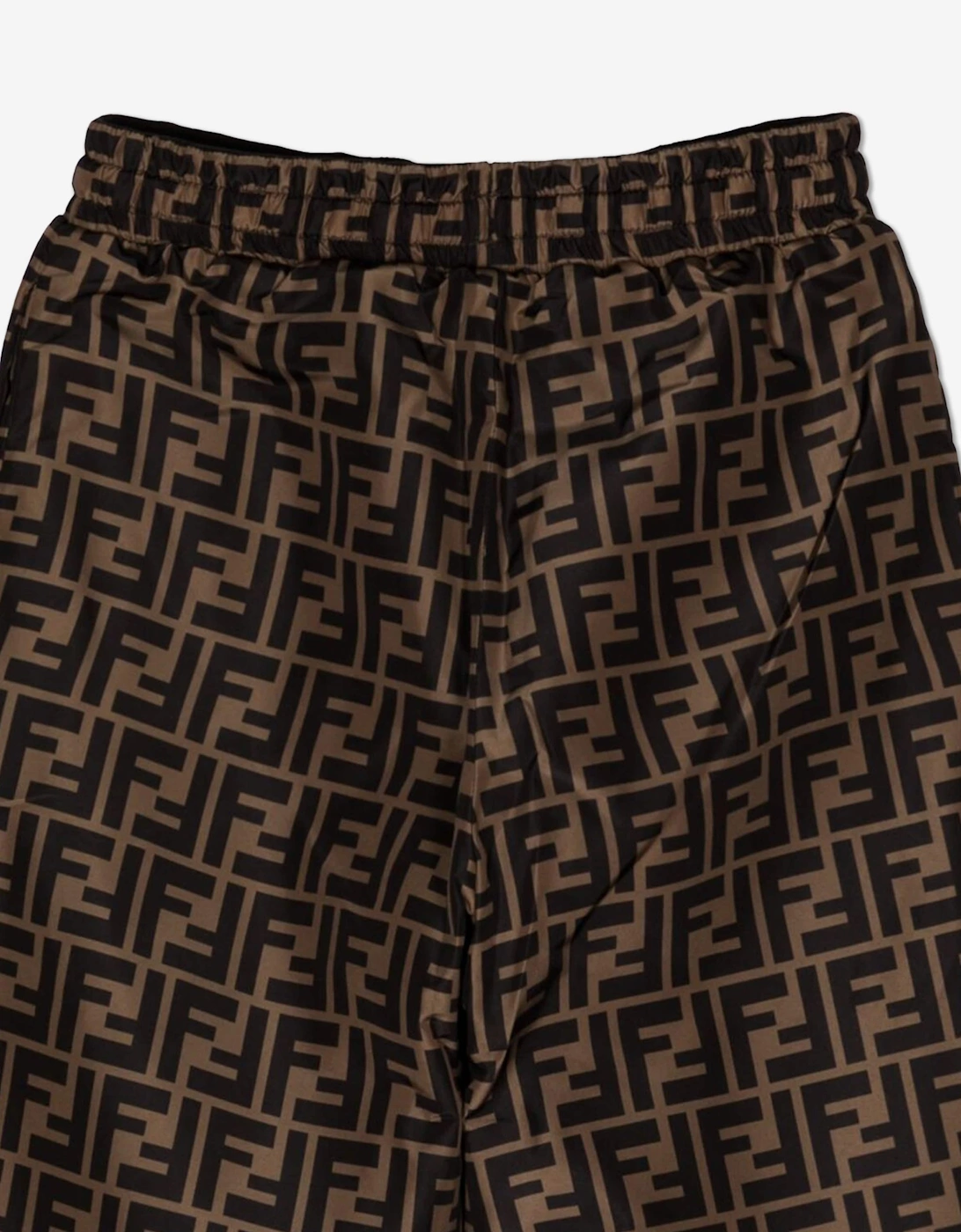 Kids FF Logo Joggers in Brown
