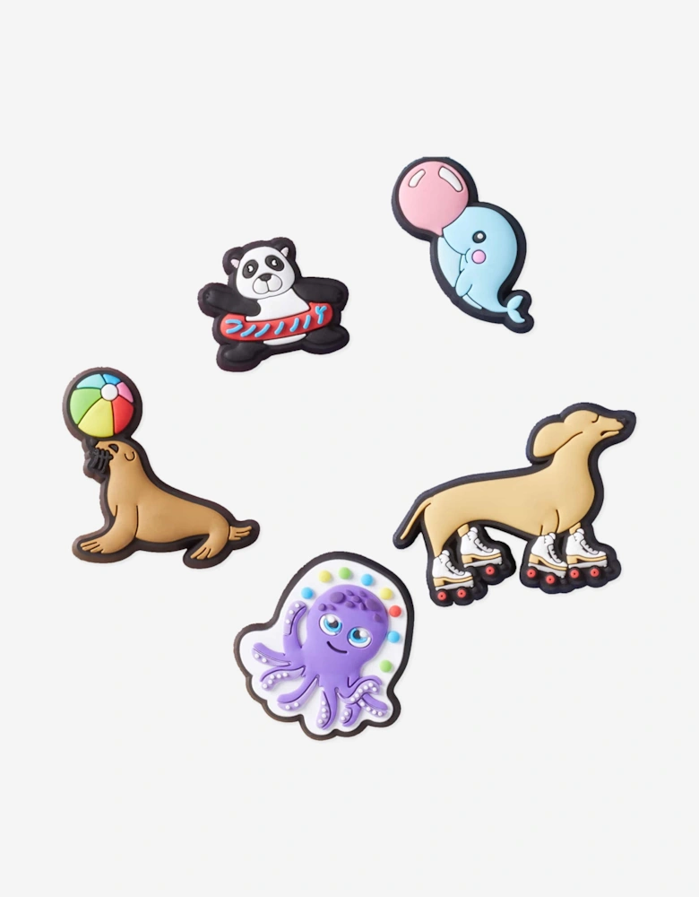 Kids Fun Animal Friends Jibbitz™ Charm 5 Pack in Multicolour