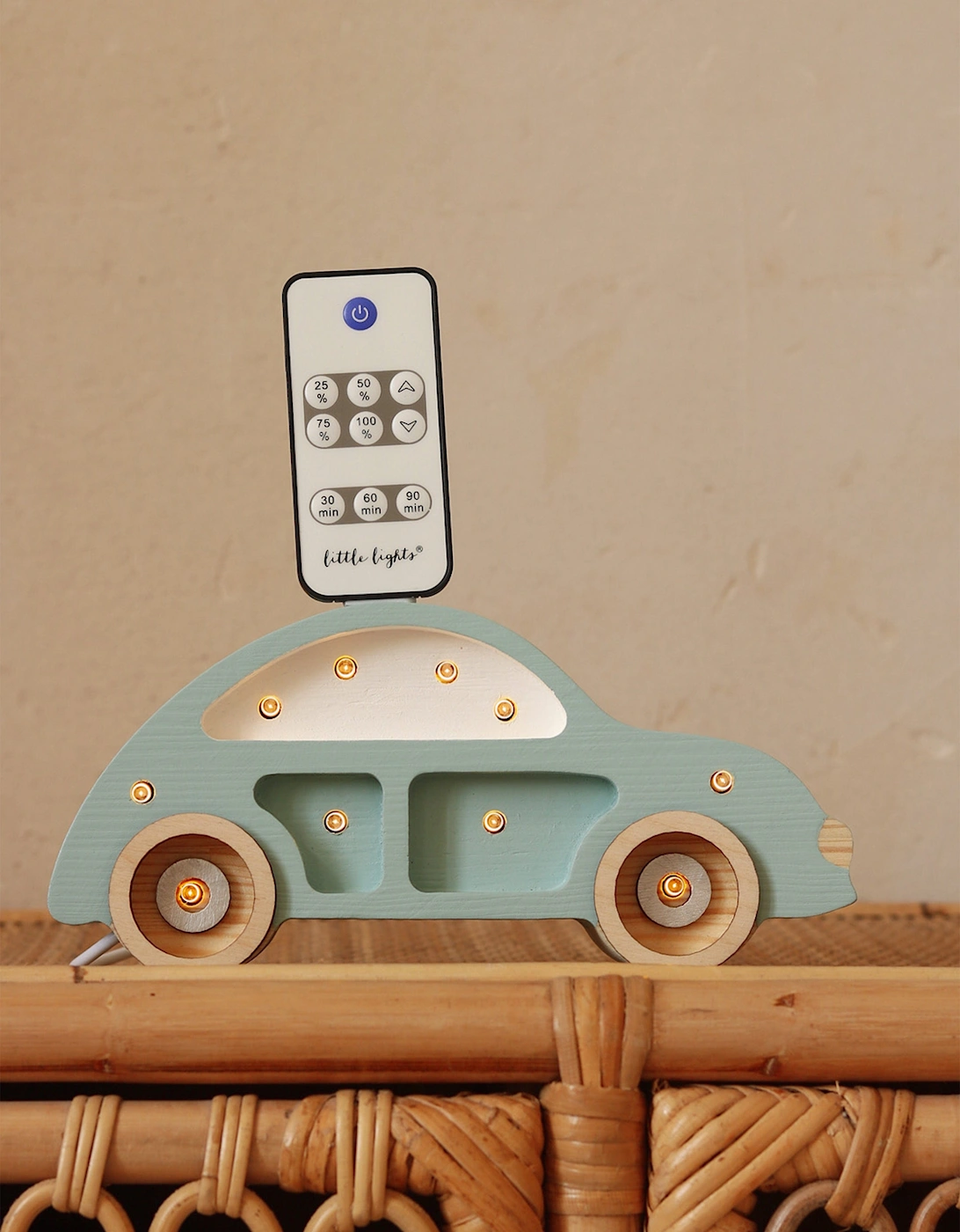 Beetle Car Mini Lamp in Blue (10x20.5x5.5 cm)