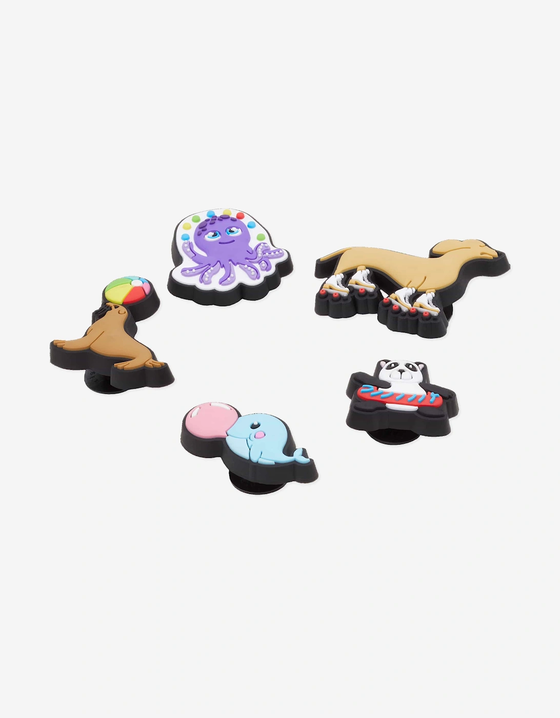 Kids Fun Animal Friends Jibbitz™ Charm 5 Pack in Multicolour