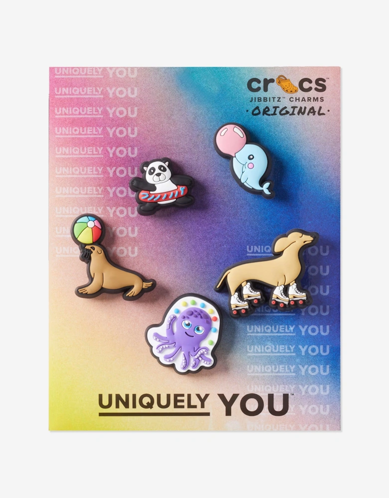 Kids Fun Animal Friends Jibbitz™ Charm 5 Pack in Multicolour