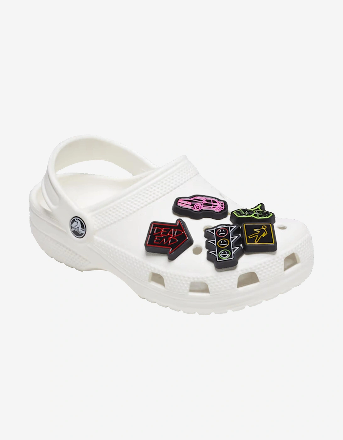 Kids Reflective Street Jibbitz™ Charm 5 Pack in Multicolour