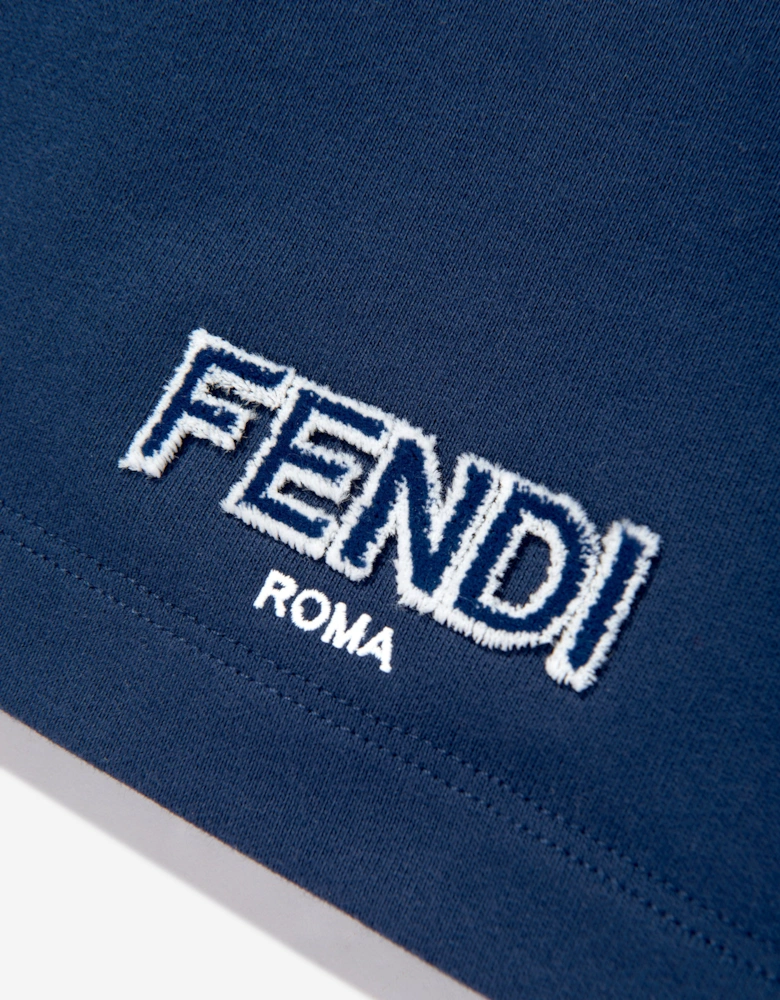 Boys Logo Bermuda Shorts in Navy