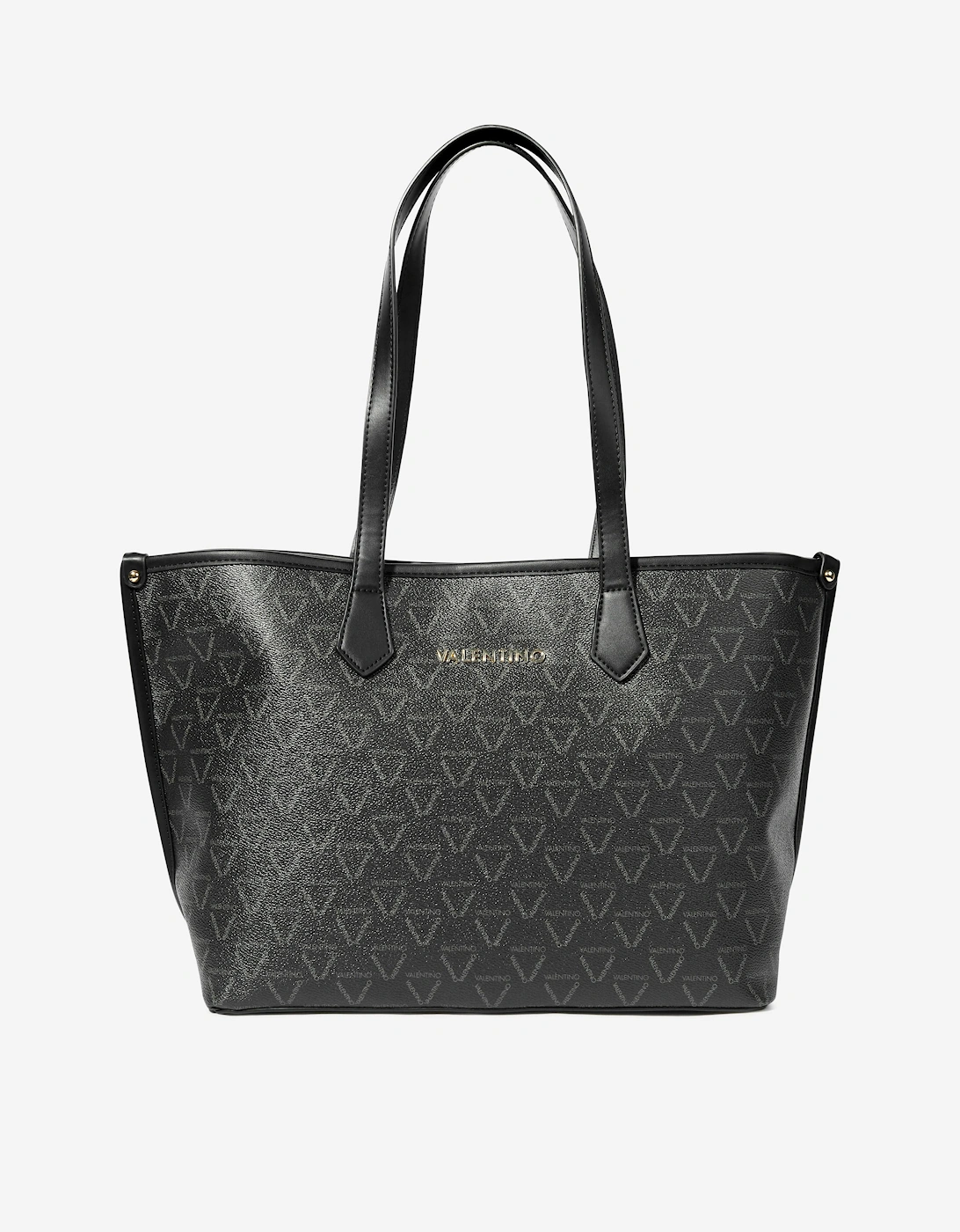 Girl's Valentino Lady Re Tote Bag in Black (34cm) - Size: ONE size,