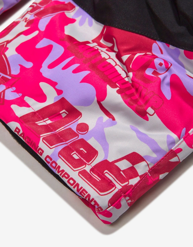 Girls Racing Print Ski Salopettes