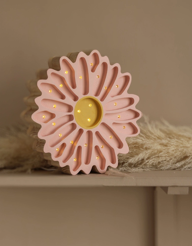 Daisy Lamp in Pink (26.5x26.6x5.5cm)