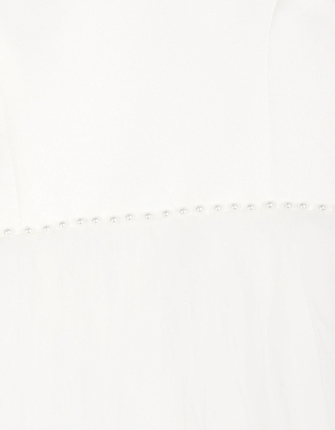 Girls Ceremonial Ballerina Length Dress in Ivory