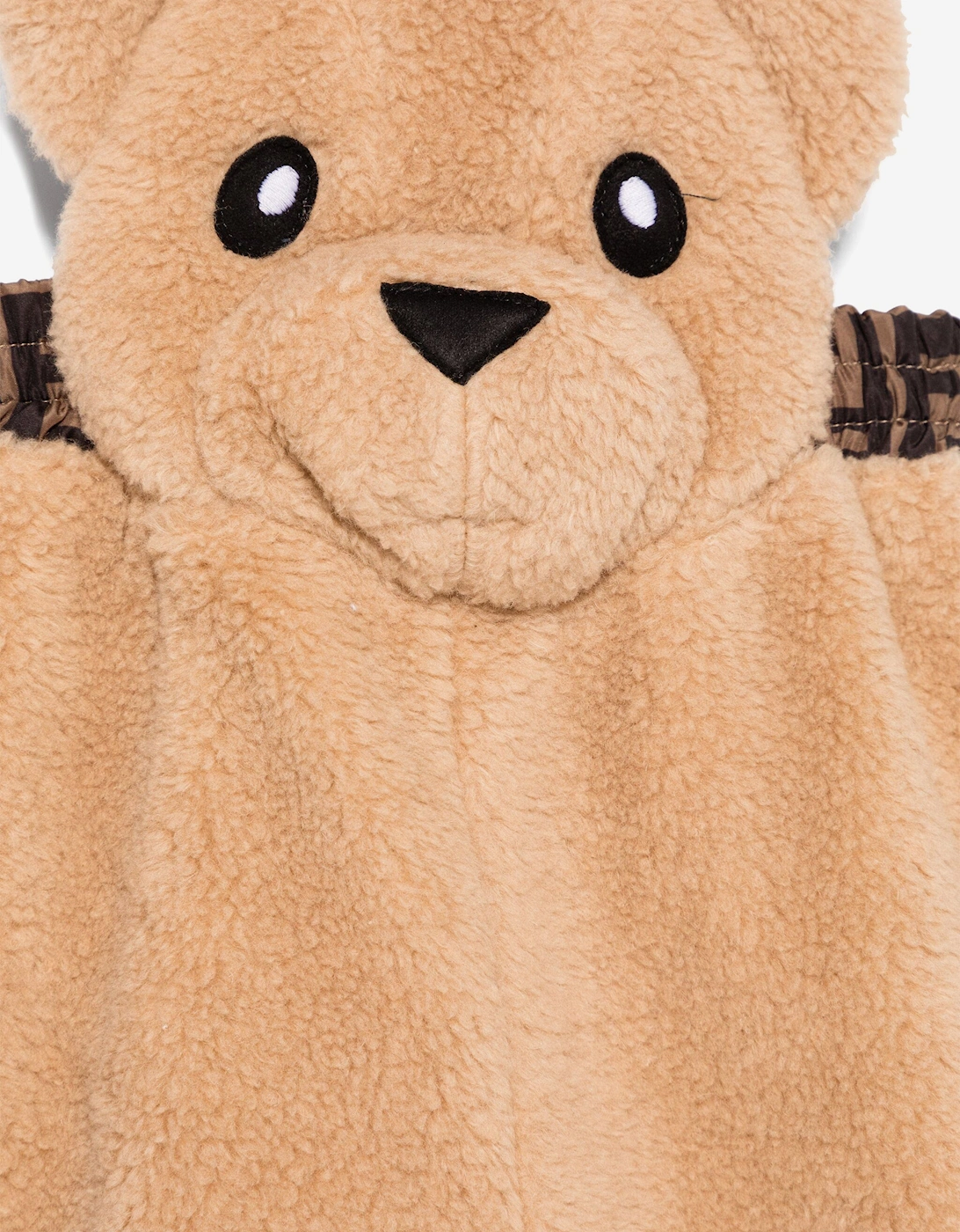 Baby Teddy Fleece Dungarees in Beige