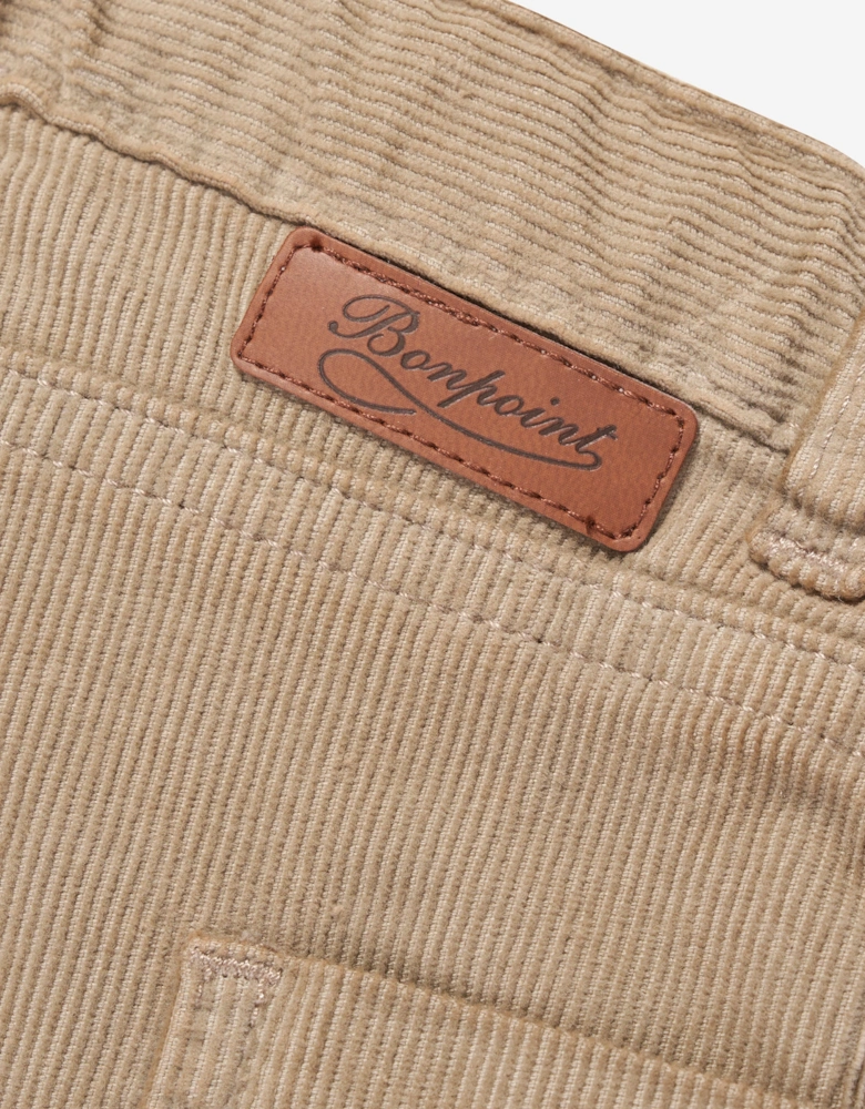 Girls Looping Trousers in Beige