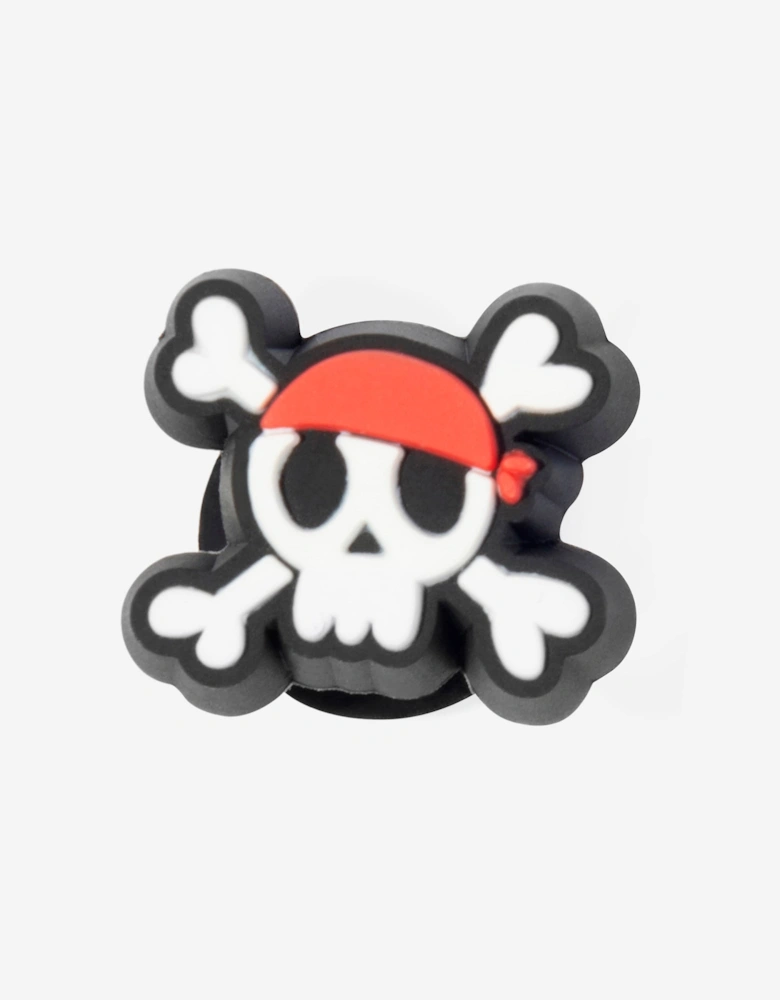 Kids Tiny Pirate Skull Jibbitz™ Charm in White