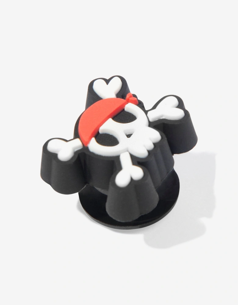 Kids Tiny Pirate Skull Jibbitz™ Charm in White