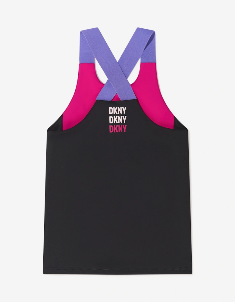Girls Logo Print Sports Top