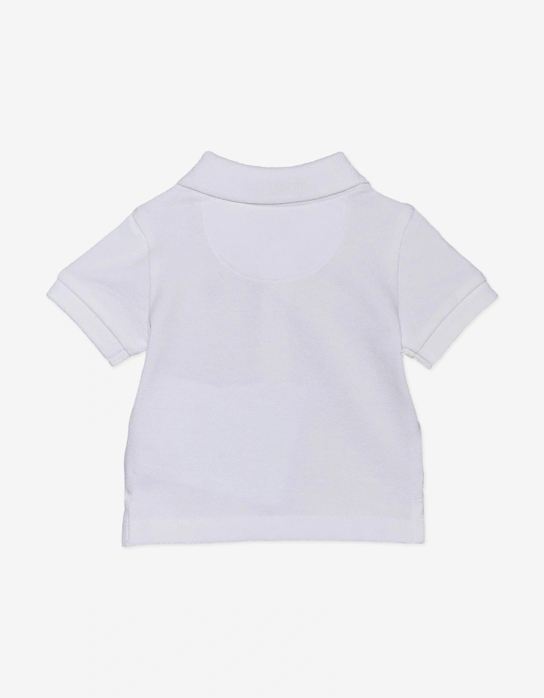 Baby Boys Summer Pique Polo Shirt in White