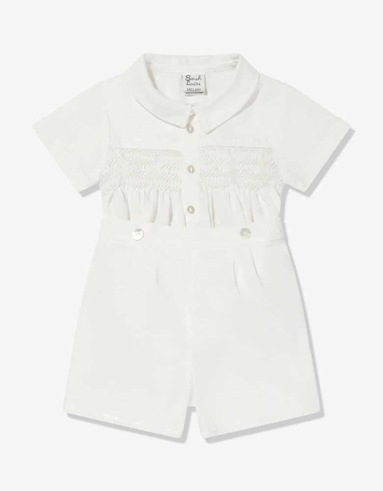 Baby Boys Shorts Set in Ivory