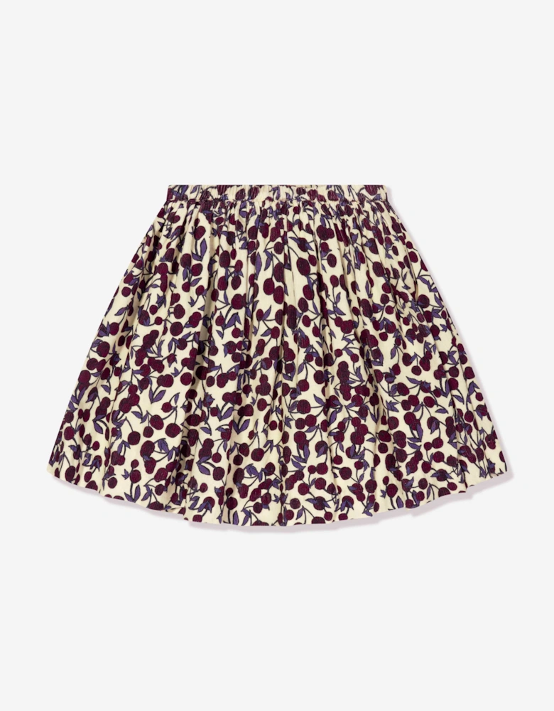 Girls Suzon Cotton Skirt in Multicolour