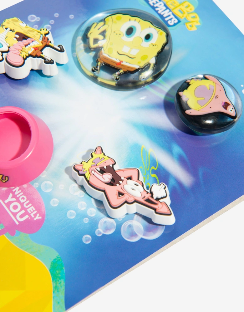 Kids Spongebob Bubble Jibbitz™ Charm 5 Pack in Multicolour