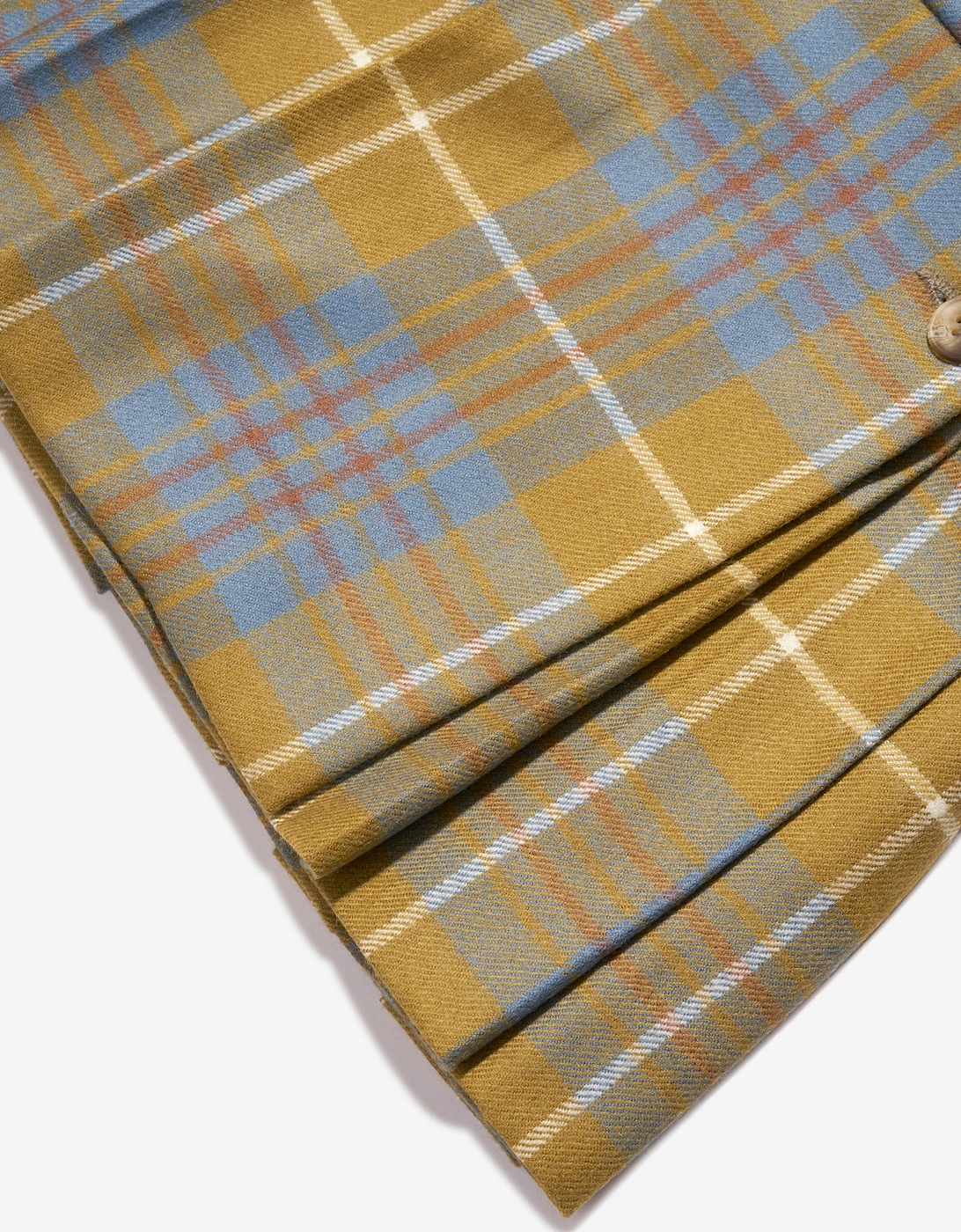 Girls Talissa Wool Tartan Skirt in Blue