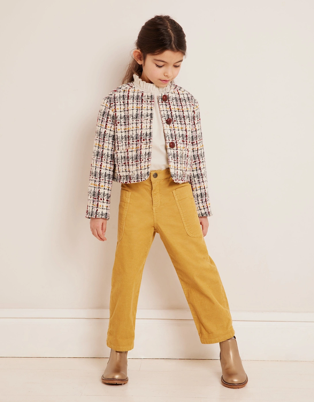 Girls Looping Trousers in Yellow