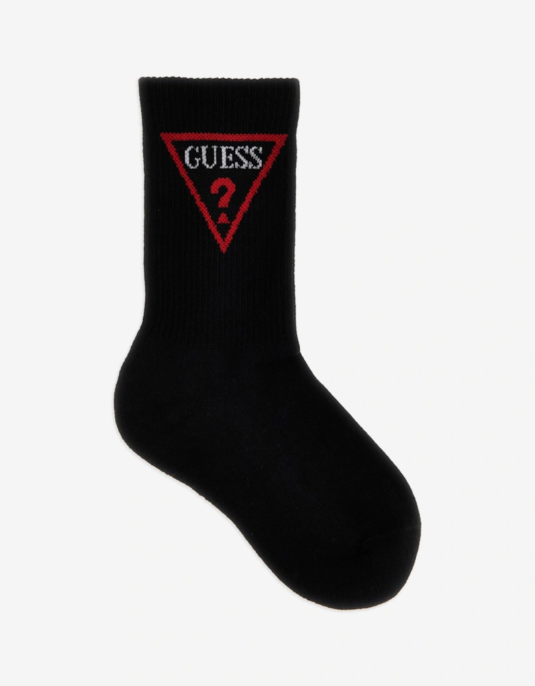Kids Logo Socks in Black