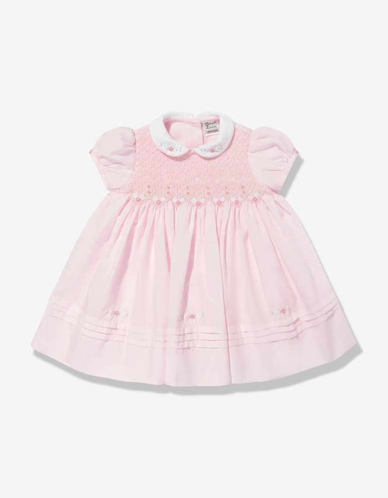 Baby Girls Smocked Dress in Pink