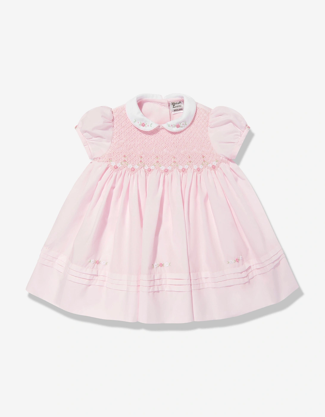 Baby Girls Smocked Dress in Pink, 5 of 4