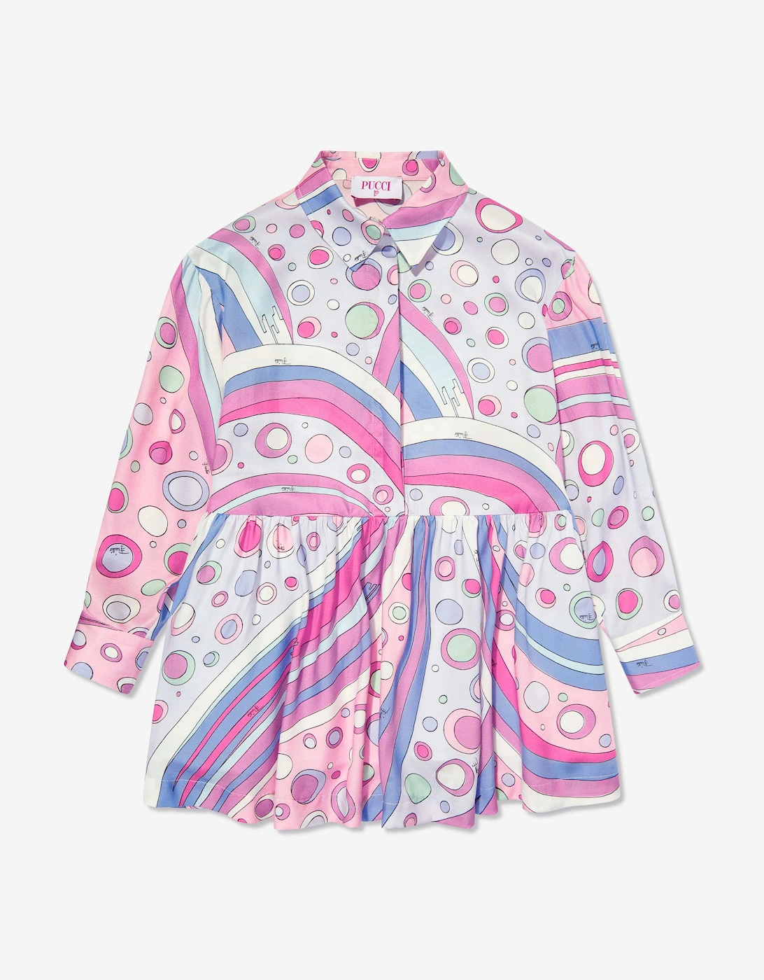 Girls Fontane Print Dress in Pink, 6 of 5