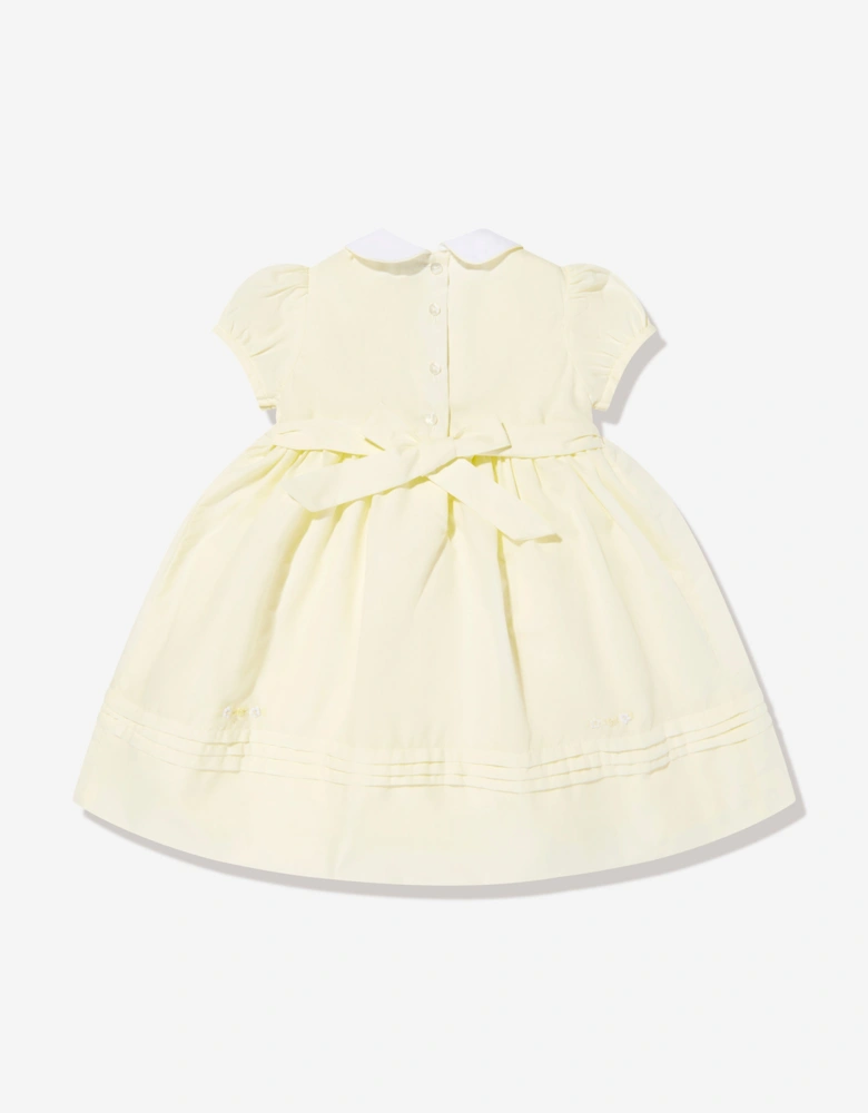 Baby Girls Smocked Dress in Yellow