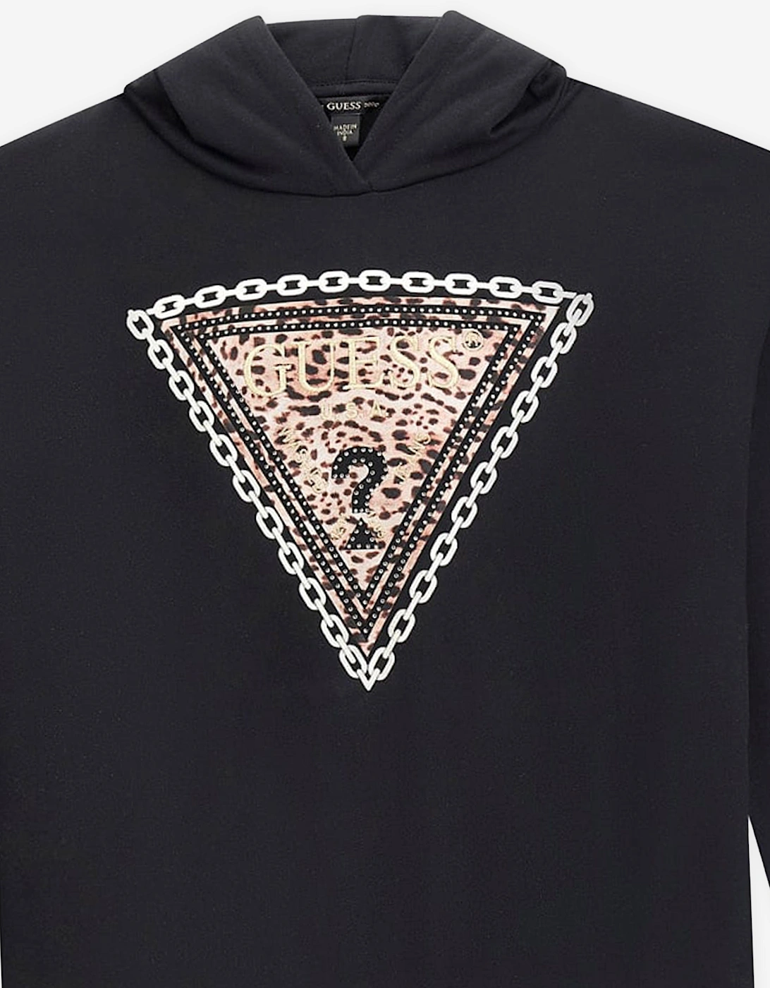 Girls Logo Hoodie in Black