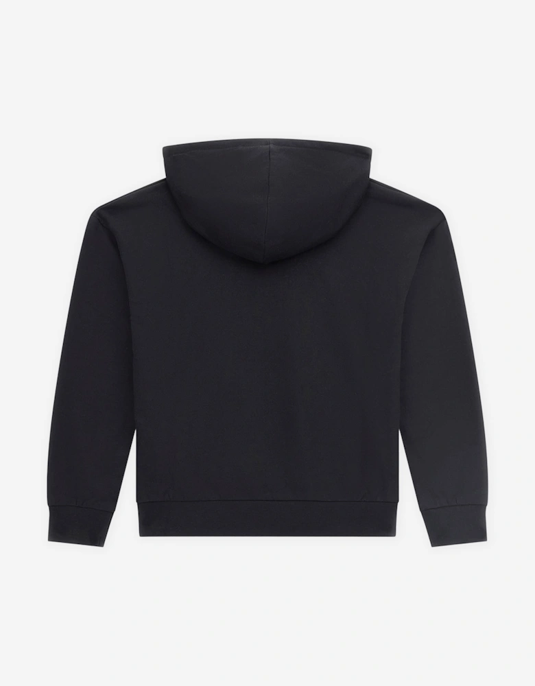 Girls Logo Hoodie in Black