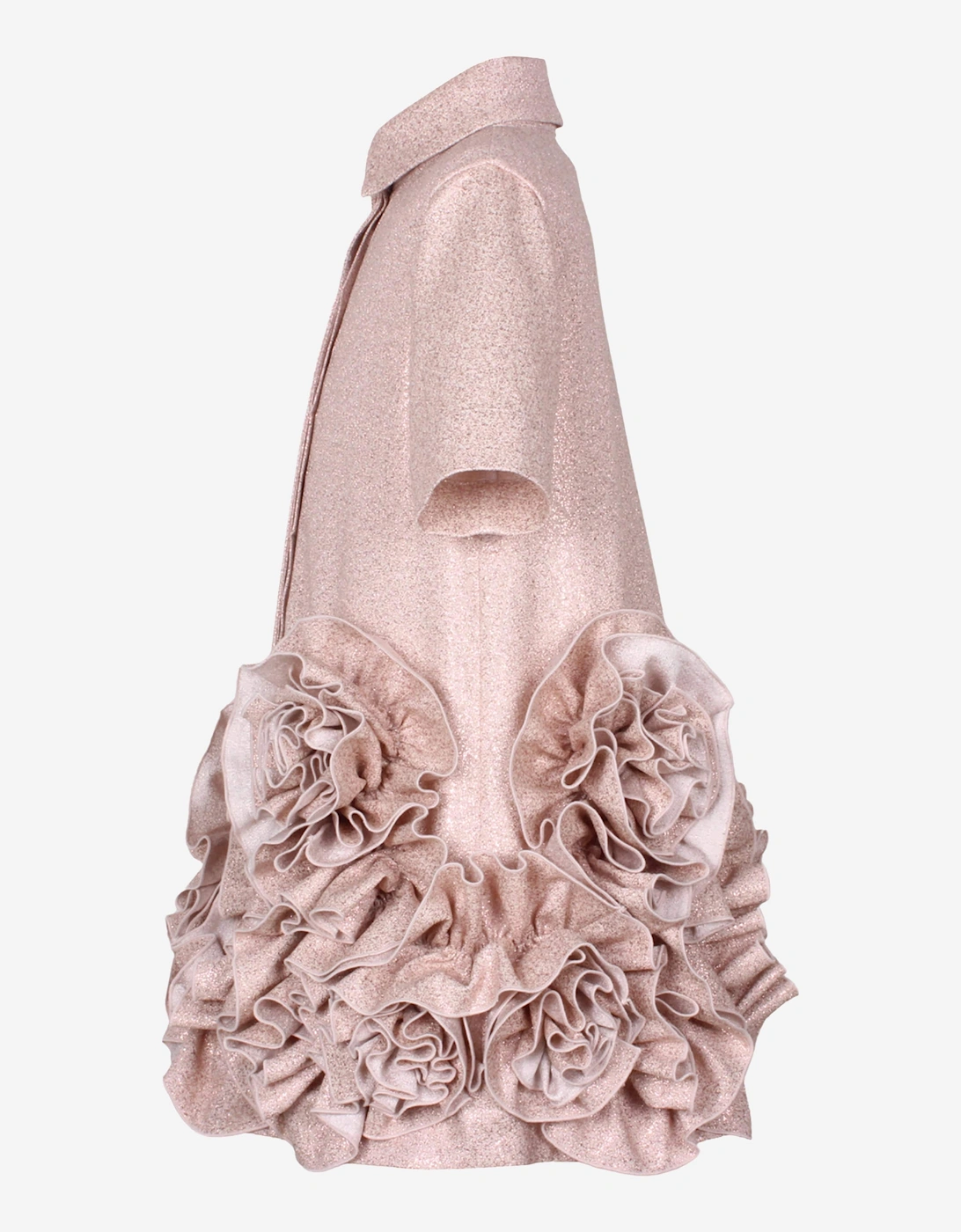 Girls Dream On Frilly Flower Dress in Pink