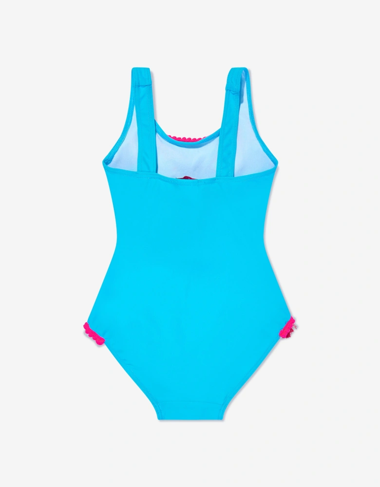 Girls Boho Swimsuit in Blue