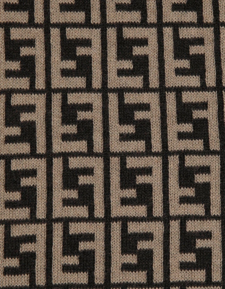 Baby Cotton and Cashmere Blanket in Brown (85cm)
