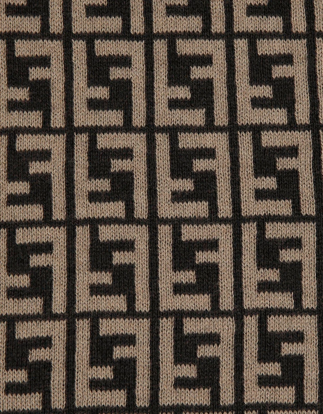 Baby Cotton and Cashmere Blanket in Brown (85cm)