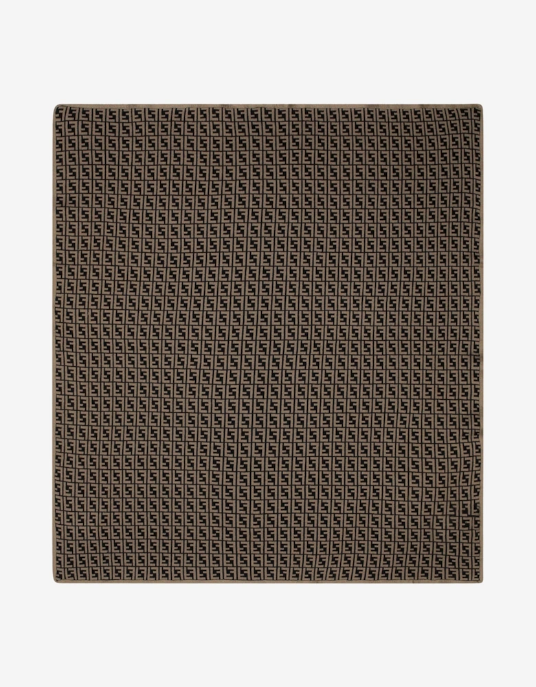 Baby Cotton and Cashmere Blanket in Brown (85cm)