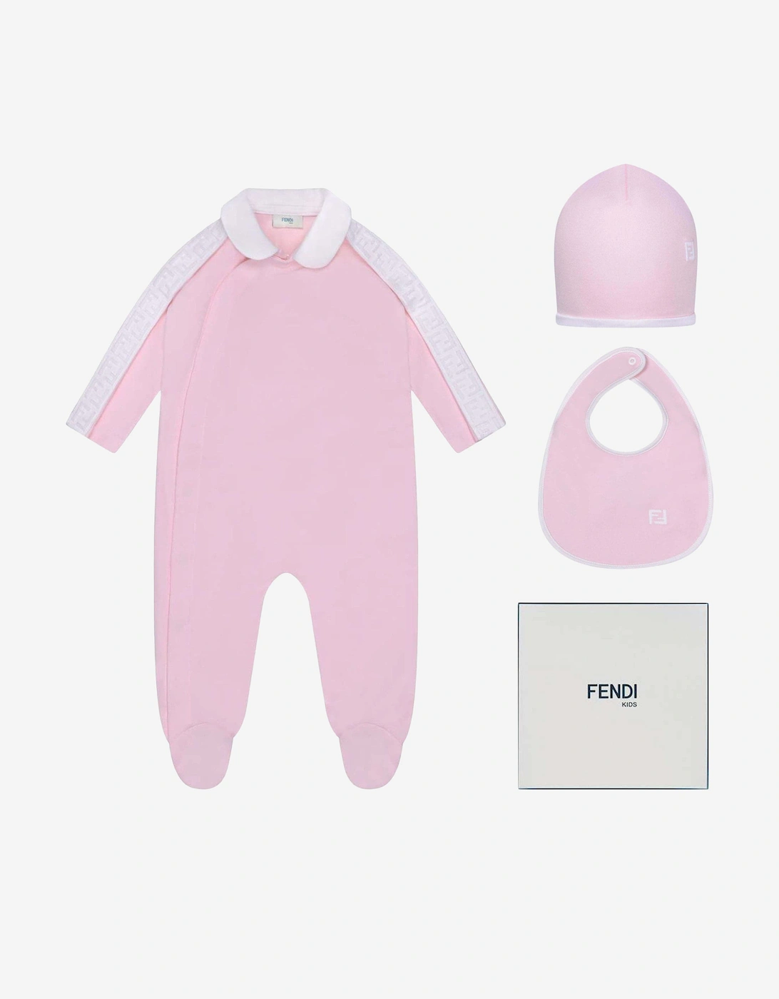 Baby Girls Babygrow Gift Set in Pink, 5 of 4