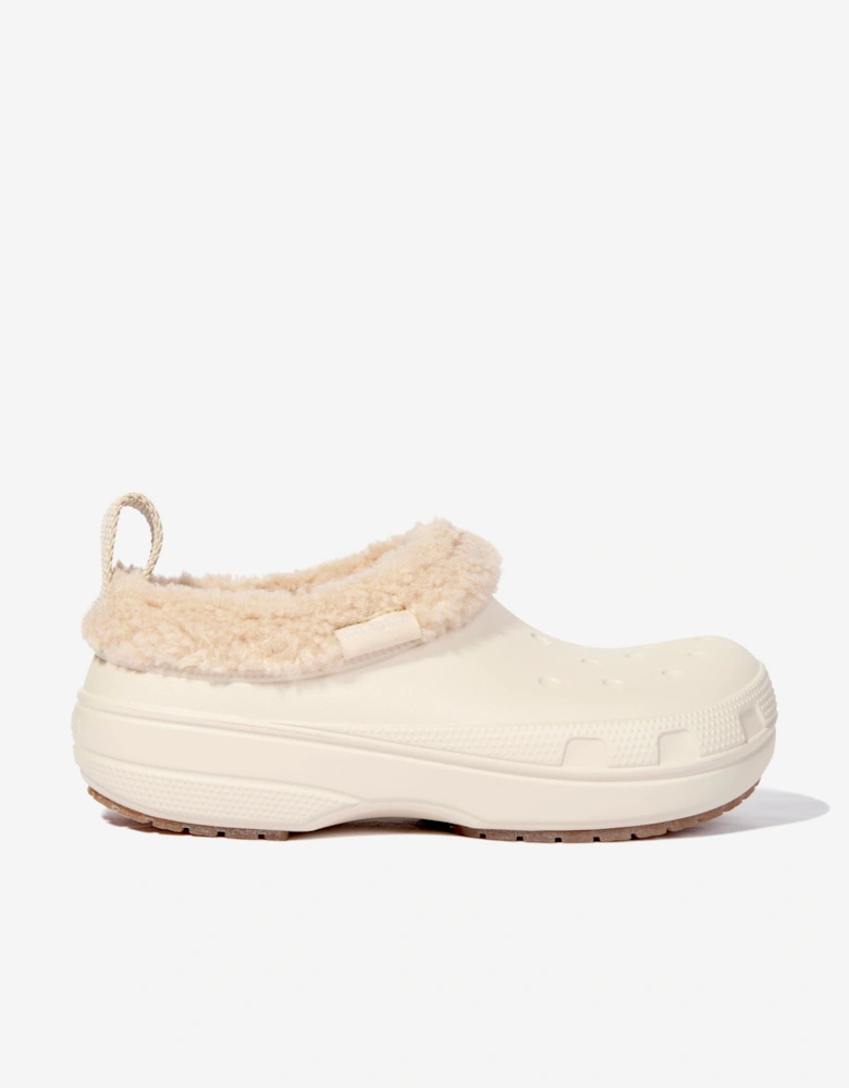 Kids Classic Lined Shorty Clog in Ivory