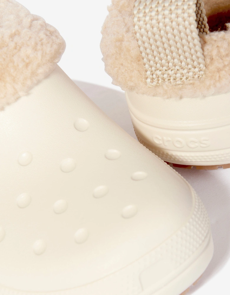 Kids Classic Lined Shorty Clog in Ivory