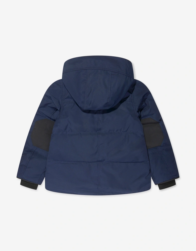 Kids Snowy Owl Parka in Navy