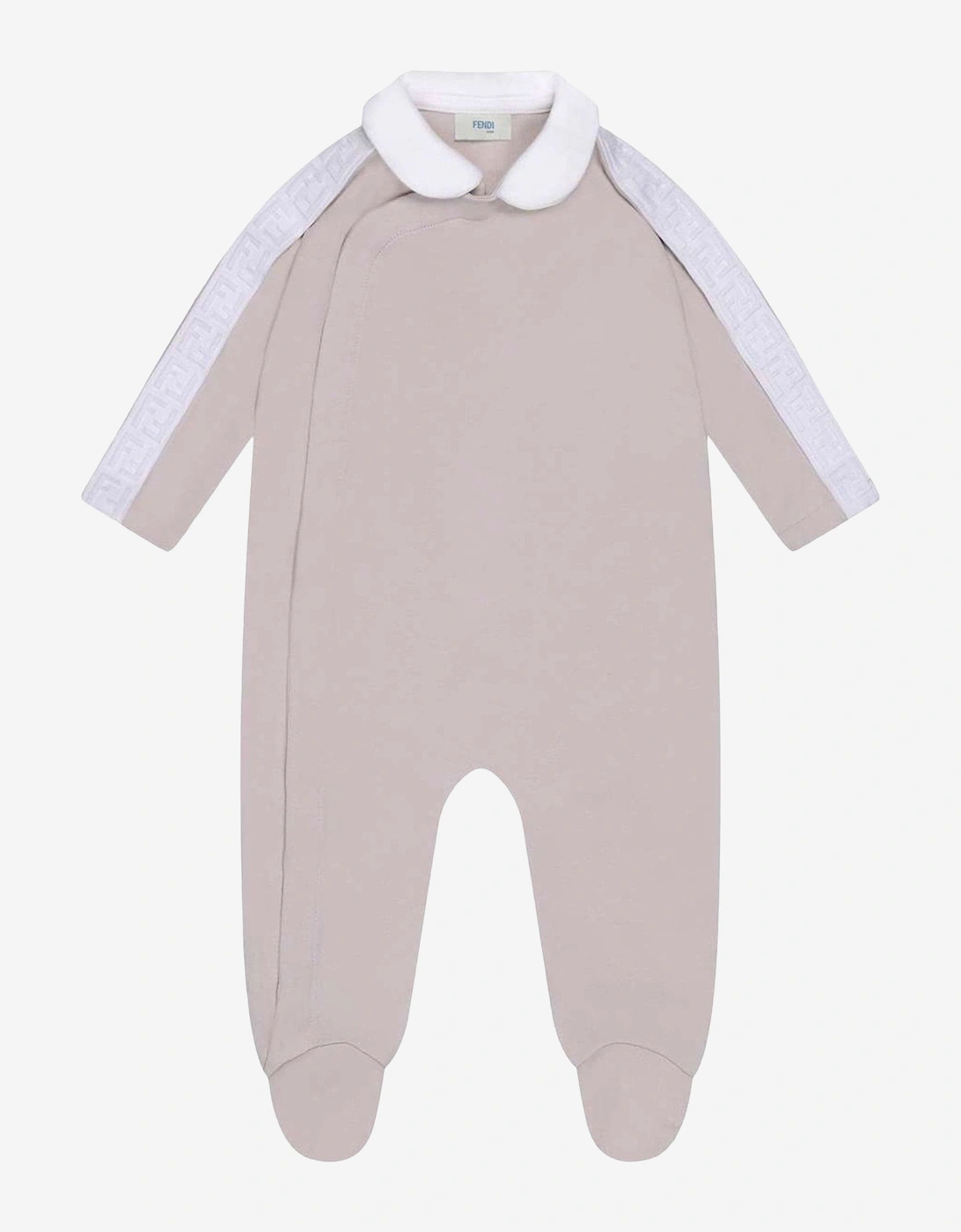 Baby Logo Babygrow Gift Set in Beige