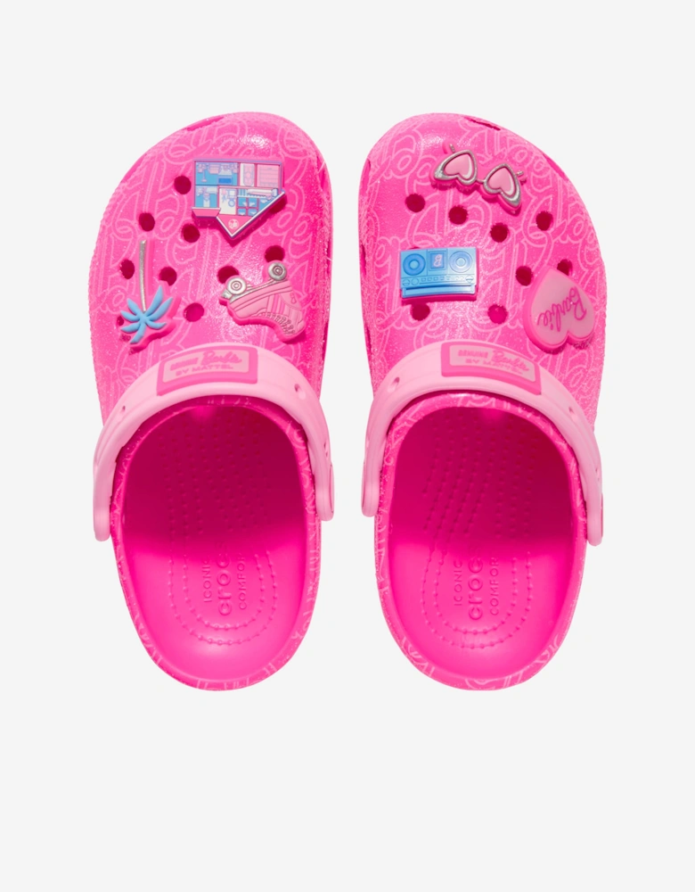 Girls Mattel Barbie Clog in Pink