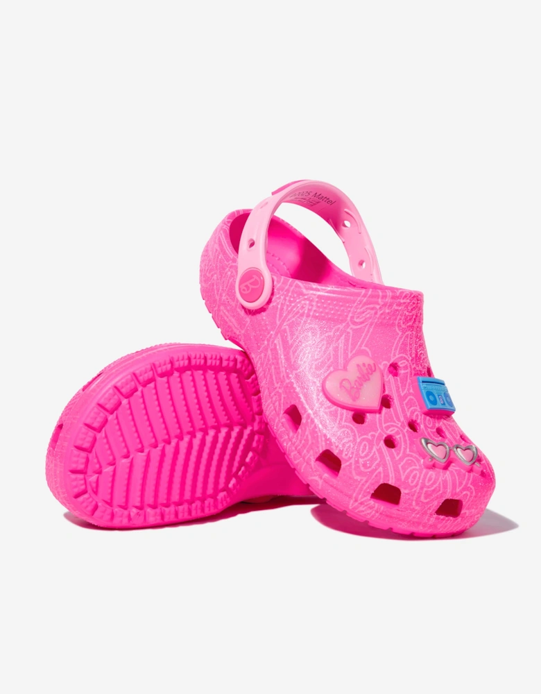 Girls Mattel Barbie Clog in Pink