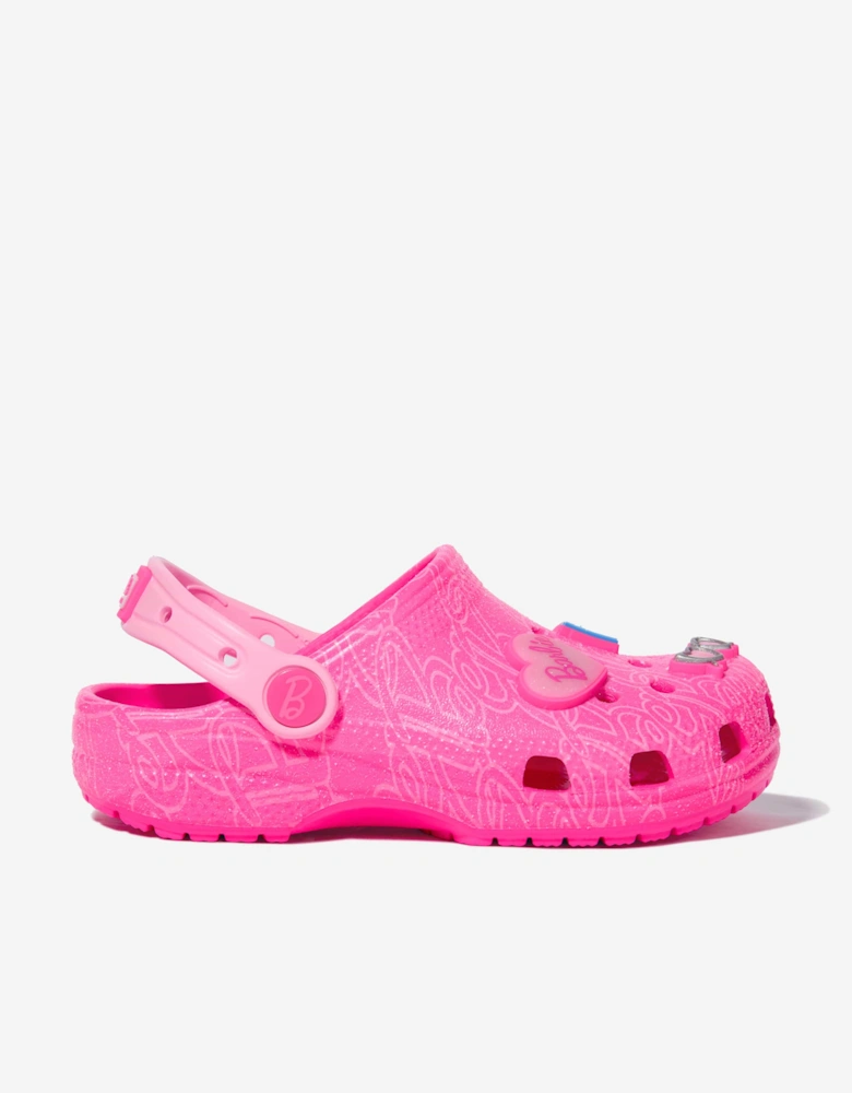 Girls Mattel Barbie Clog in Pink