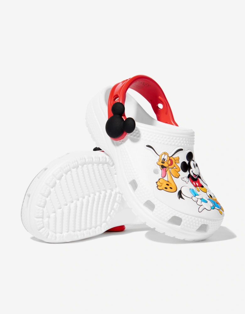 Kids Mickey and Friends Clog in White