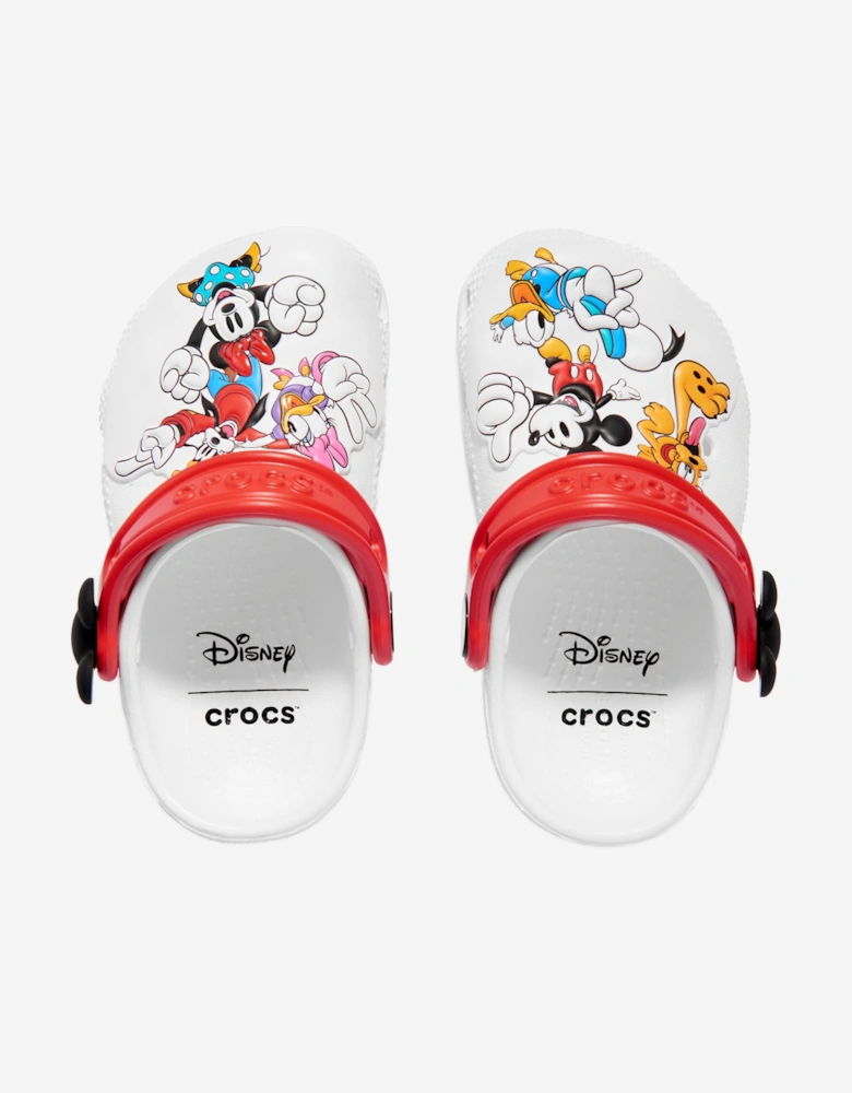 Kids Mickey and Friends Clog in White