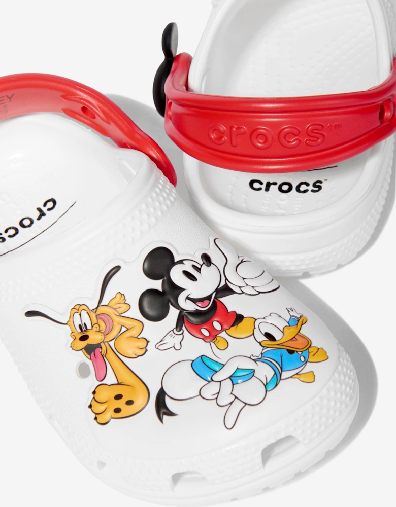Kids Mickey and Friends Clog in White