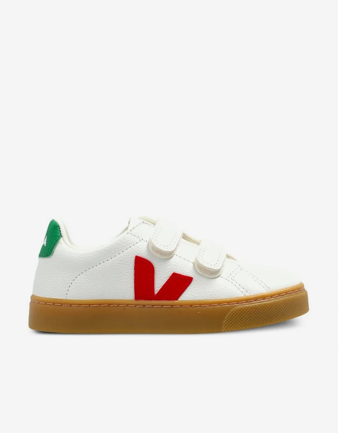Kids Chromefree Leather Small Esplar Traners in White, 5 of 4