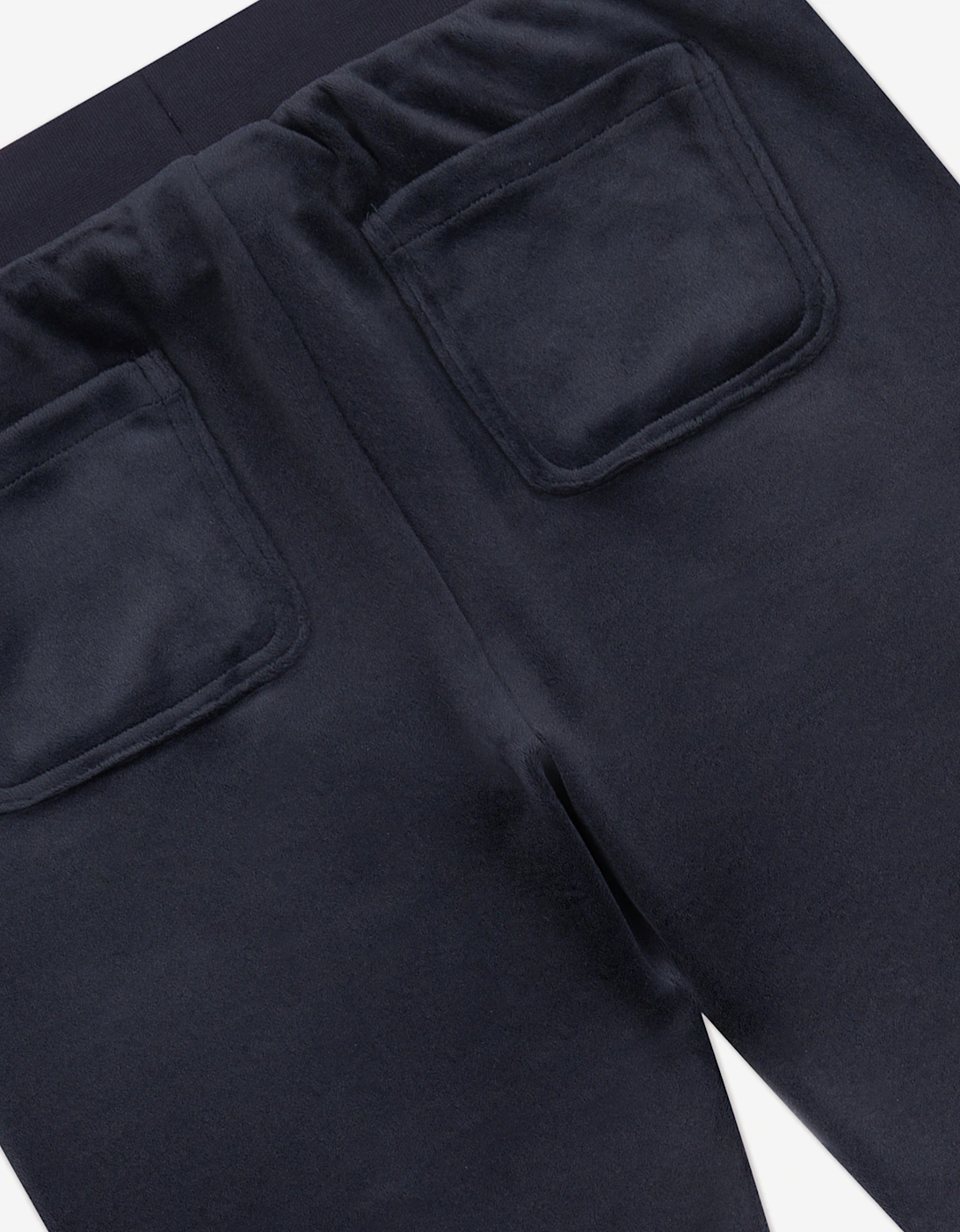 Girls Diamante Logo Bootcut Joggers in Navy