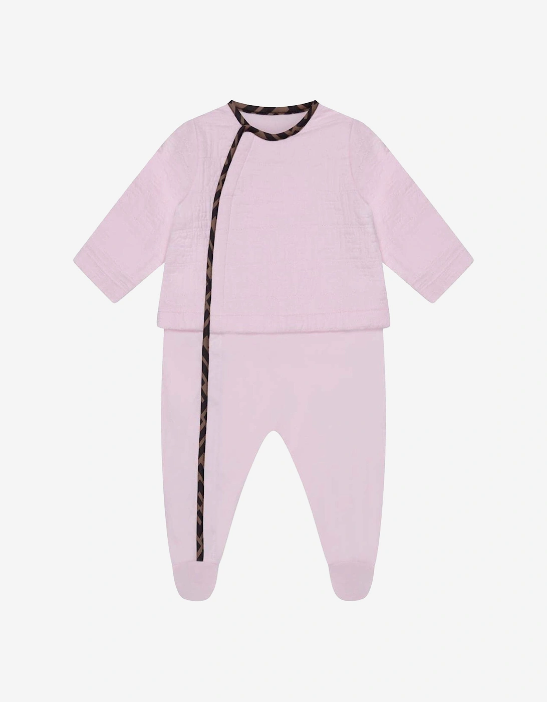 Baby Girls Cotton Babygrow Gift Set (3 Piece) in Pink