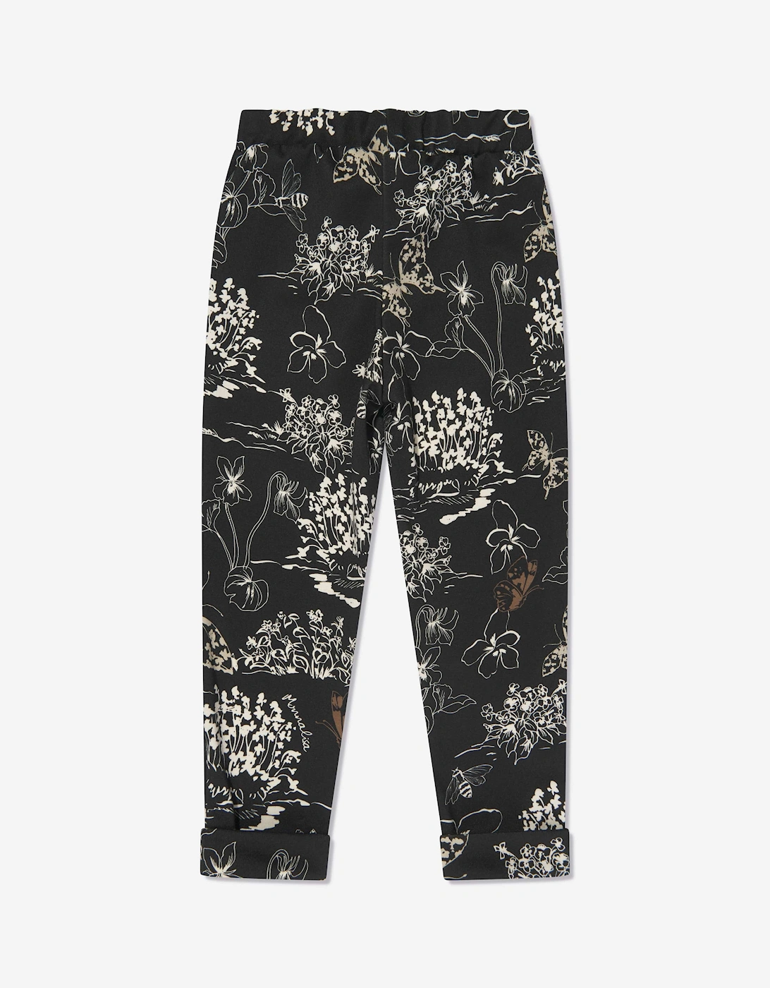 Girls Punto Milan Leggings in Black