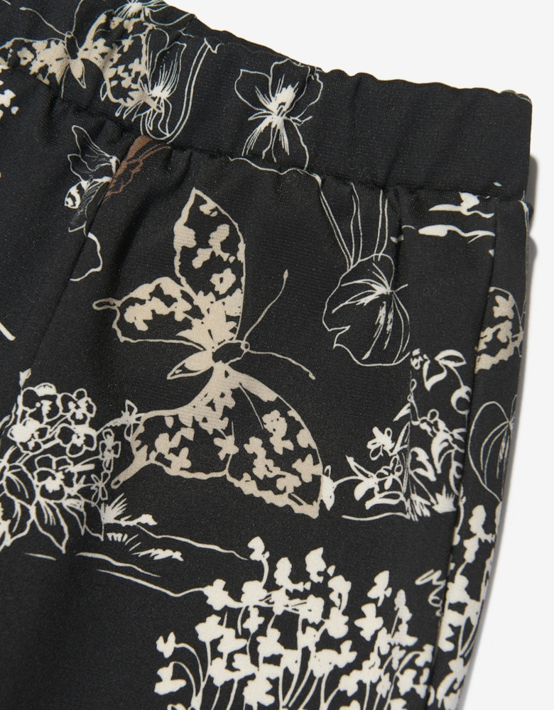 Girls Punto Milan Leggings in Black